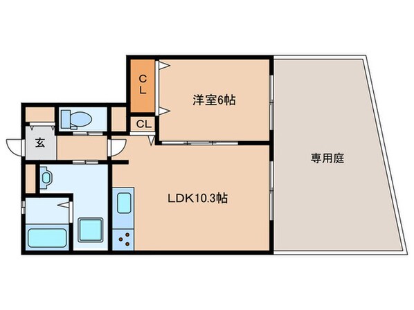 Riso+Miraieジェームス山WESTの物件間取画像